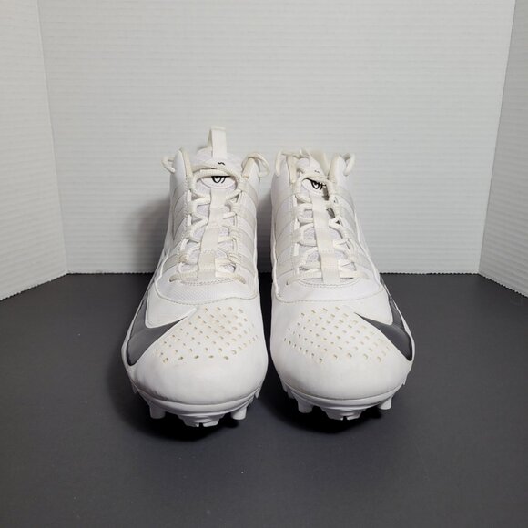 Nike Alpha Huarache 6 Varsity Lacrosse Cleats Men's Size 13 White Shoes - Picture 4 of 10